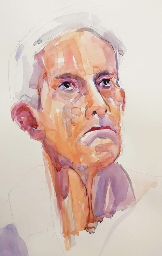 Portrait of Hugh Barnden RA by Jonathan Ing