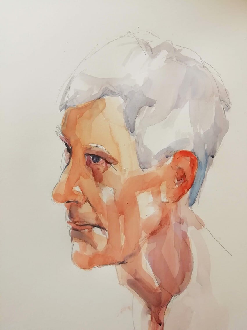 Hugh, 20 minute portrait by Jonathan Ing