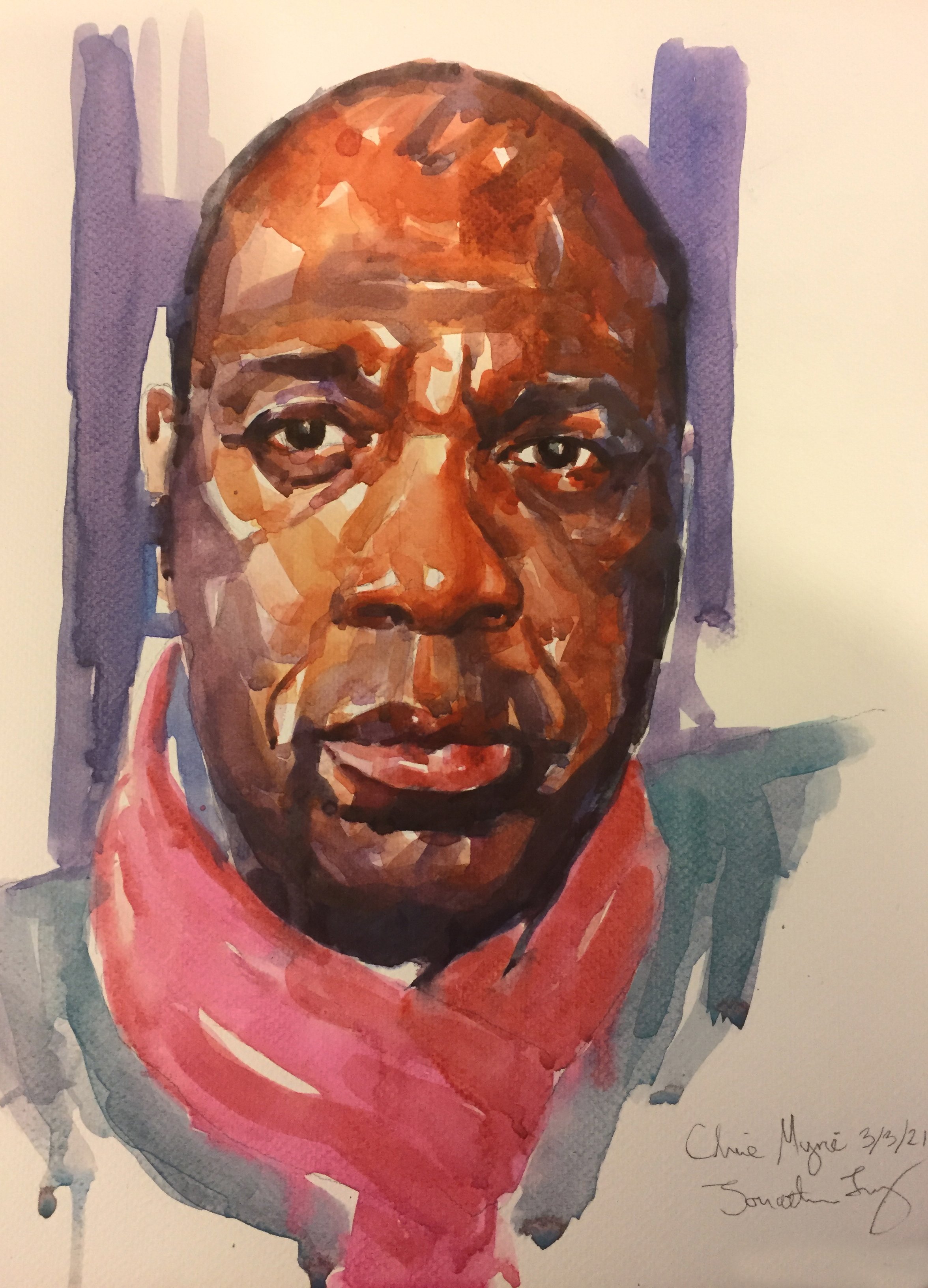 Clive Myrie BBC News presenter and journalist by Jonathan Ing