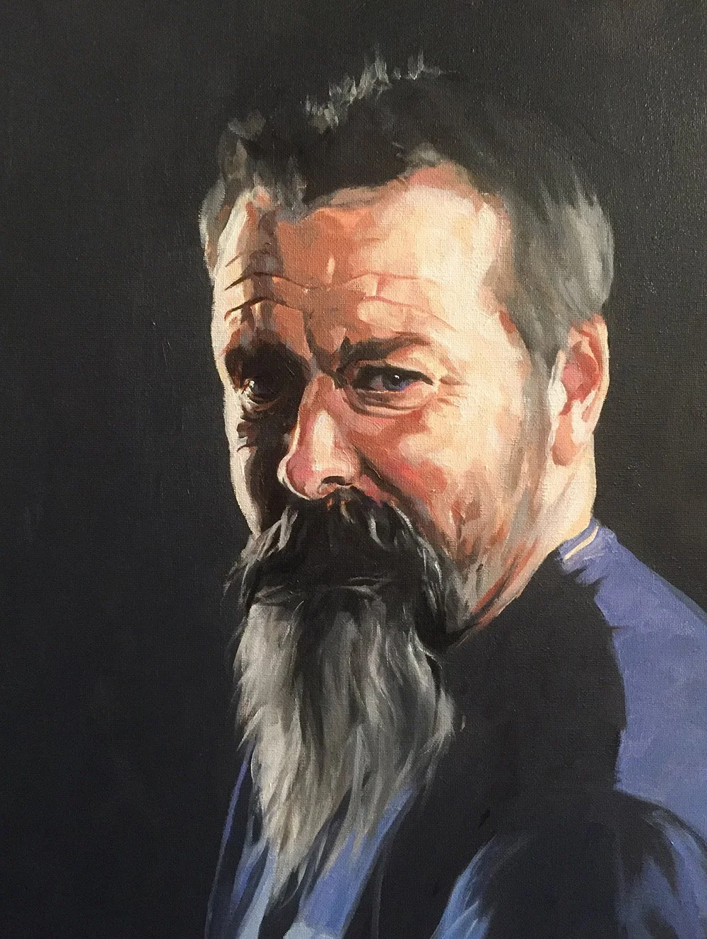 Portrait of Rupert, Oil on Canvas 16x20"