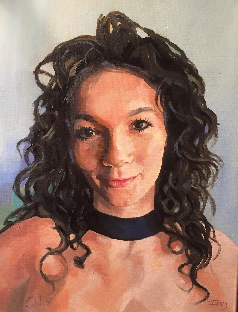 Portrait of Chloé my daughter by Jonathan Ing