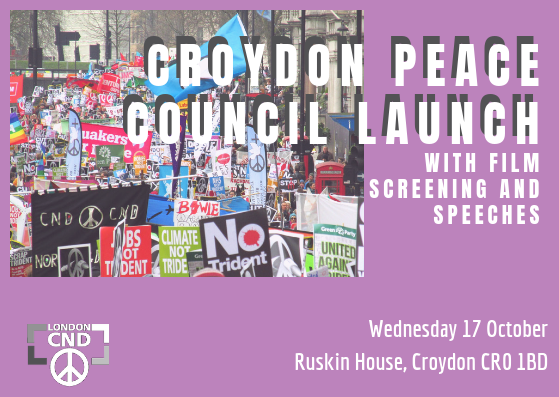 Croydon CND Peace Council Launch