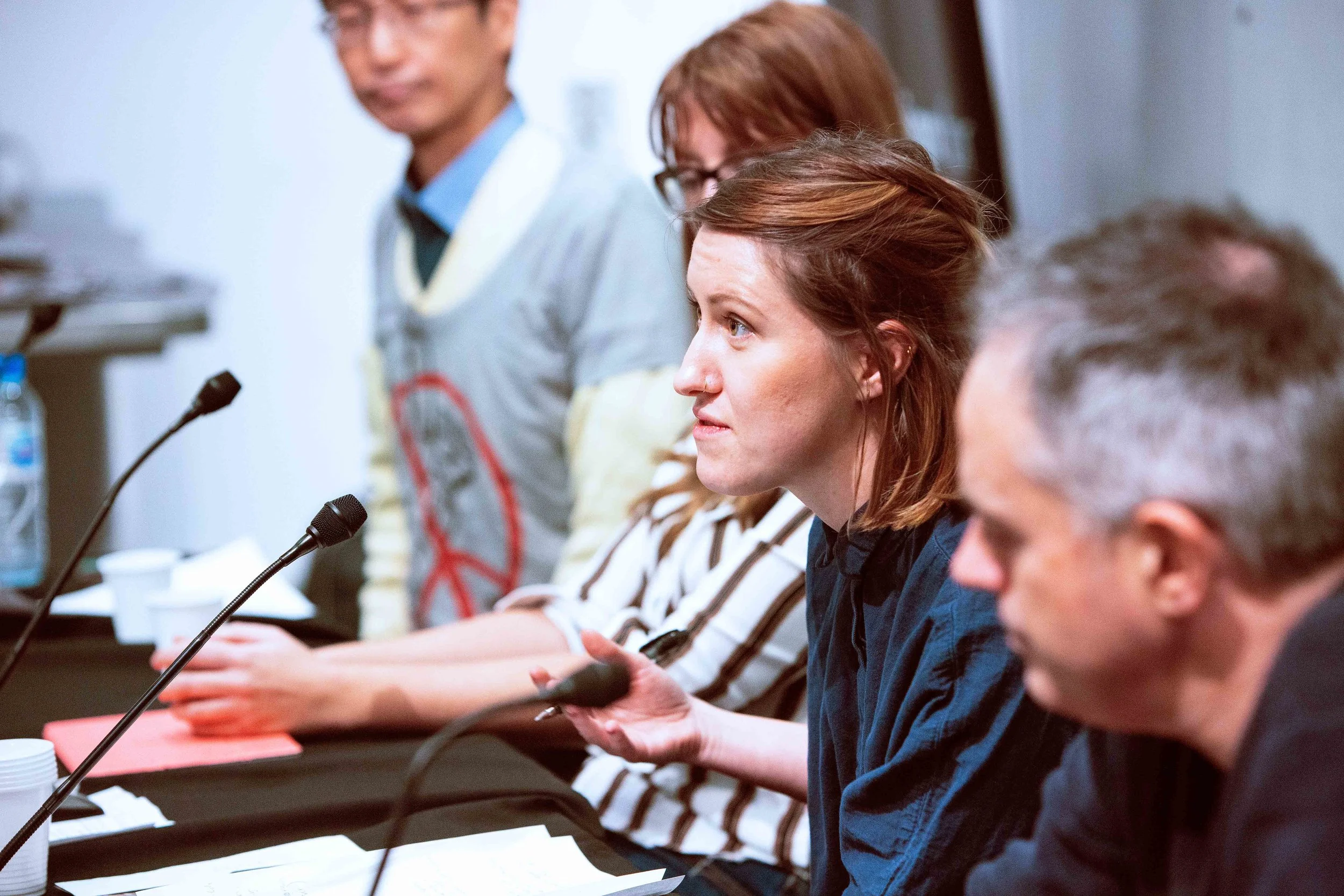 London CND vice-chair Hannah Kemp-Welch chairs the final panel of the day. Photo: Henry Kenyon