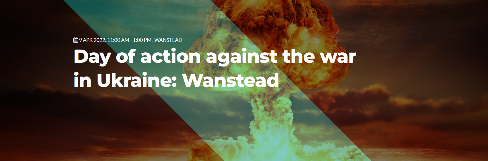 Day of action against the war in Ukraine: Wanstead