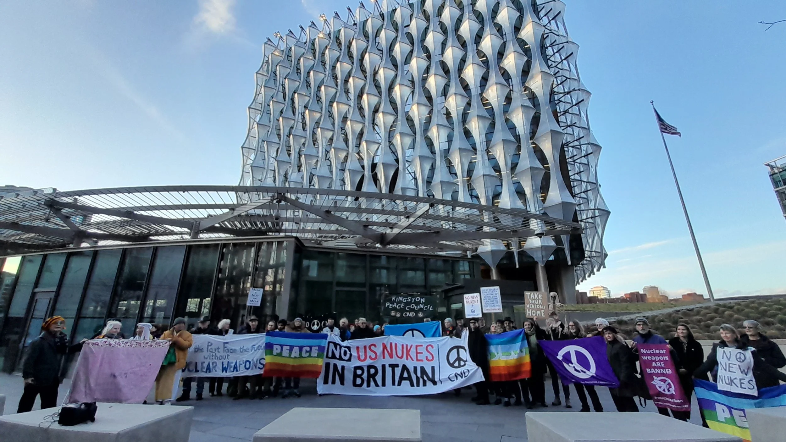 Protestors tell US Embassy we don’t want your nukes on our doorstep 