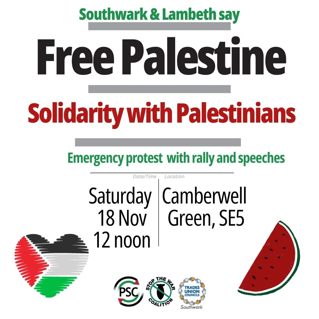 Day of action for Palestine: Southwark and Lambeth