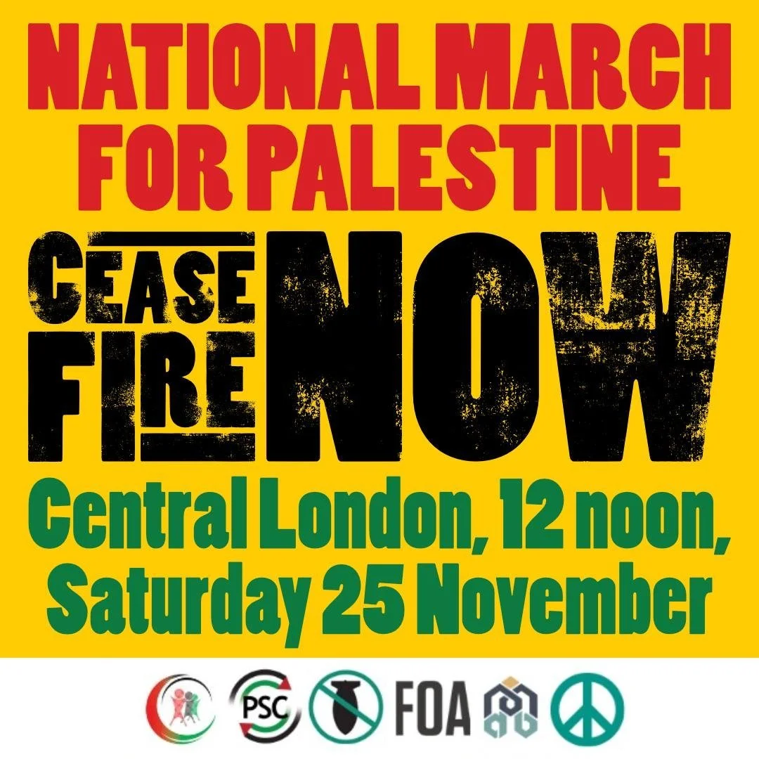 National march for Palestine – Ceasefire now!