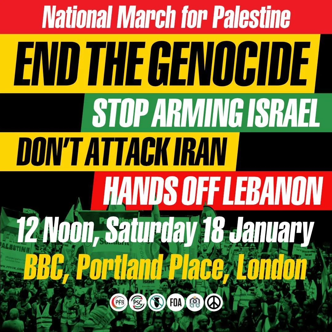 ‘End the genocide in Gaza’ – national demonstration for Palestine