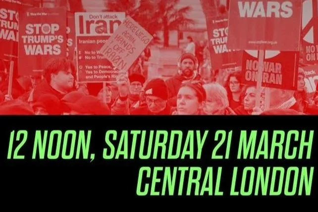 ‘Stop bombing Iran’ – Demonstration in London