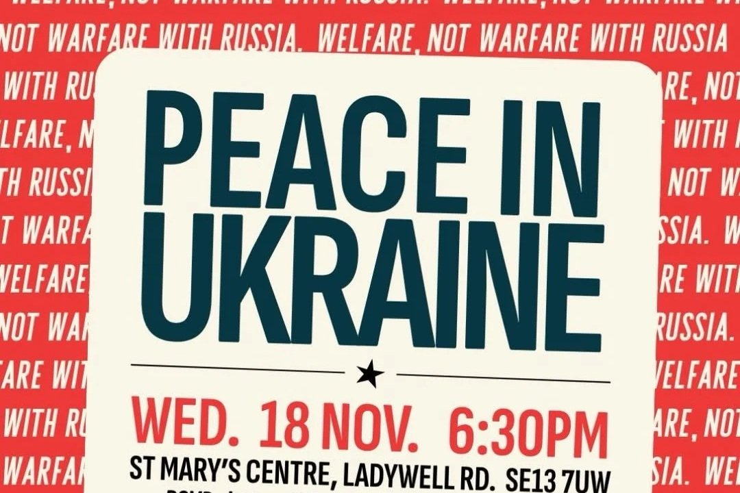 ‘Peace in Ukraine’ – London public meeting
