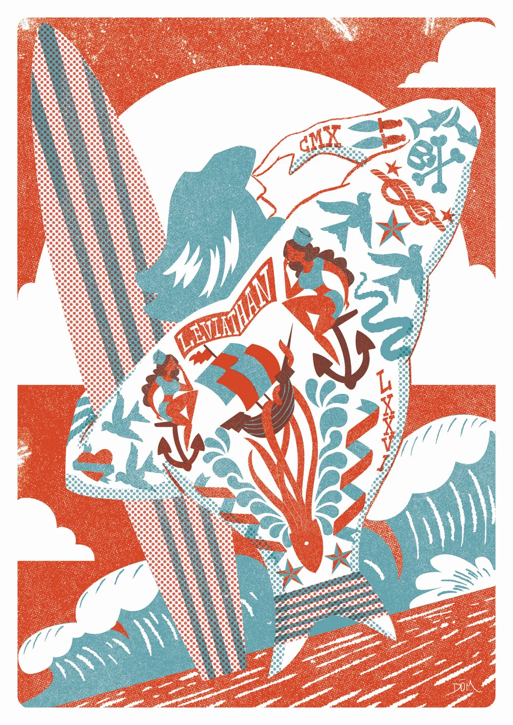 Limited edition screen print for Damn Fine Print and Sure Shots Film Festival, Ireland.