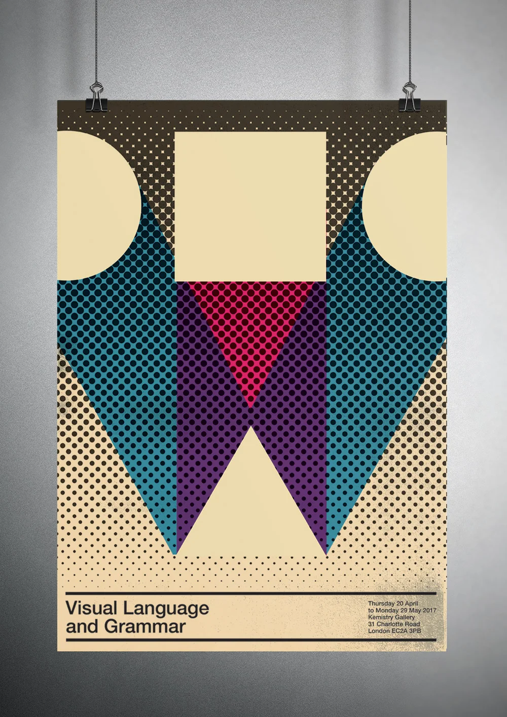Poster for series of talks on Visual Language and Grammar.
