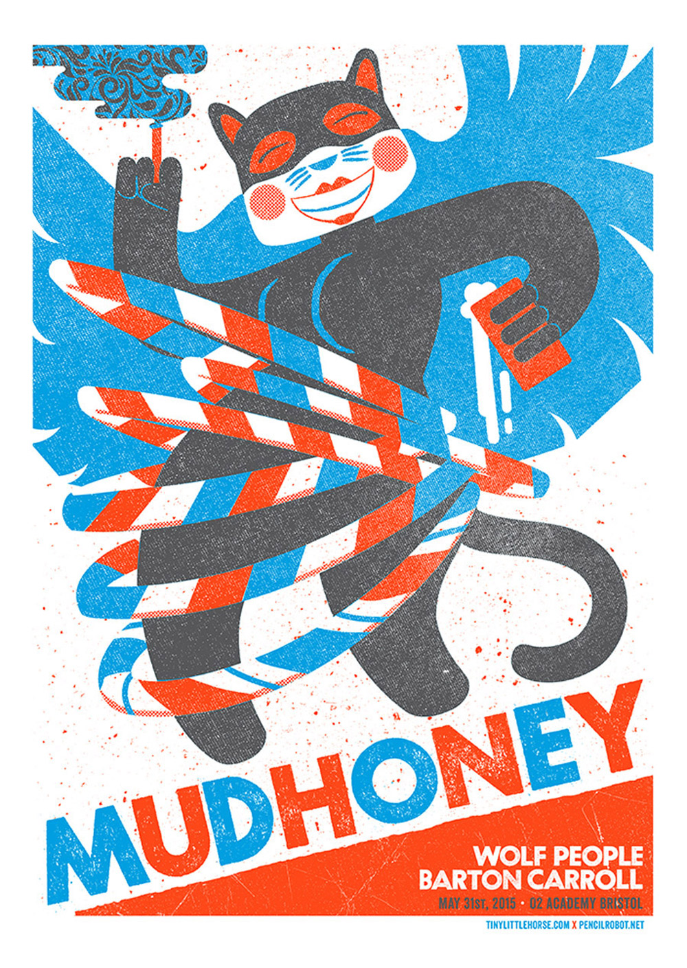  Limited edition screen print, Secret Serpents and Mudhoney. 