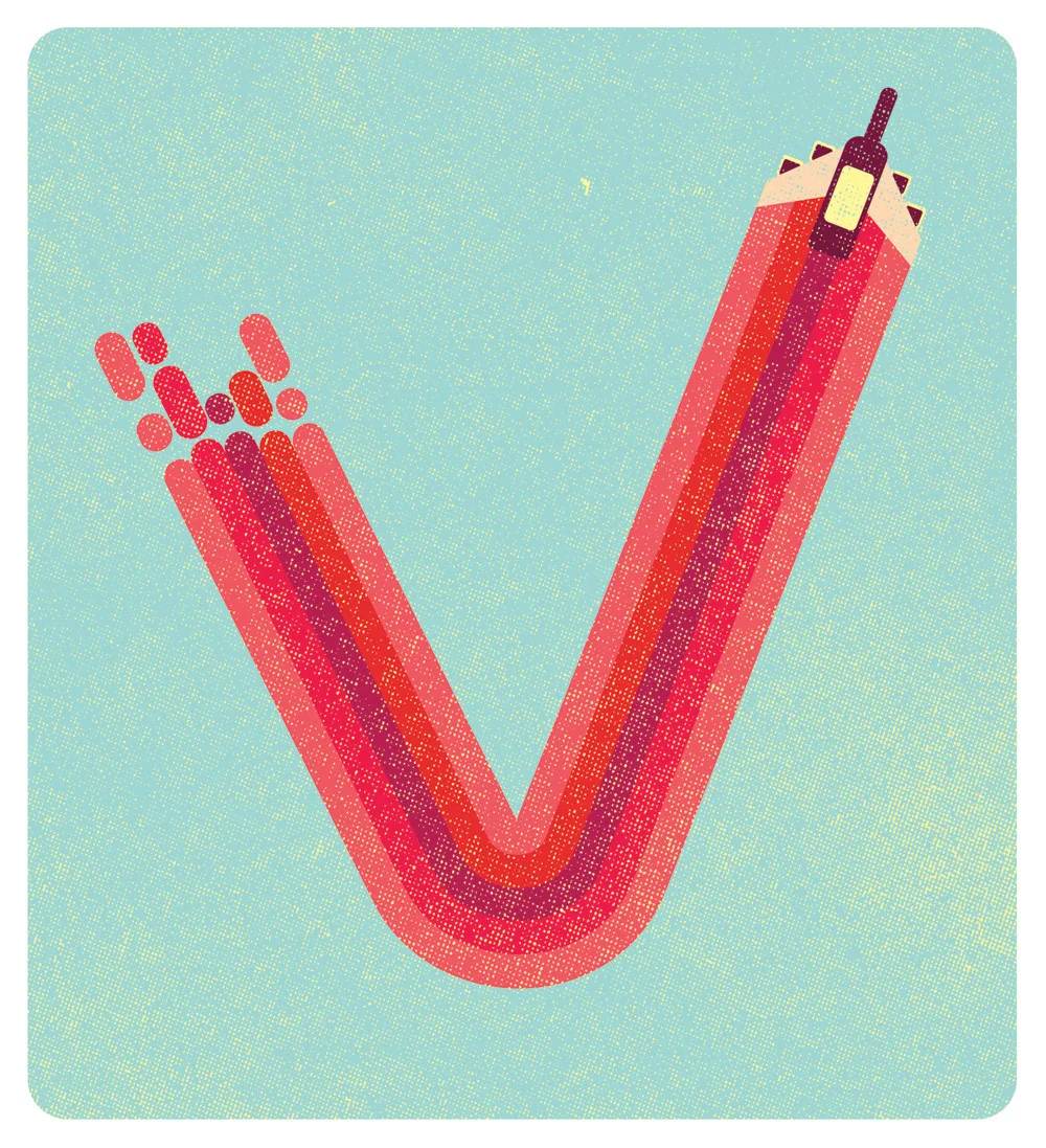 Editorial illustration for Wine Republic magazine, Argentina.