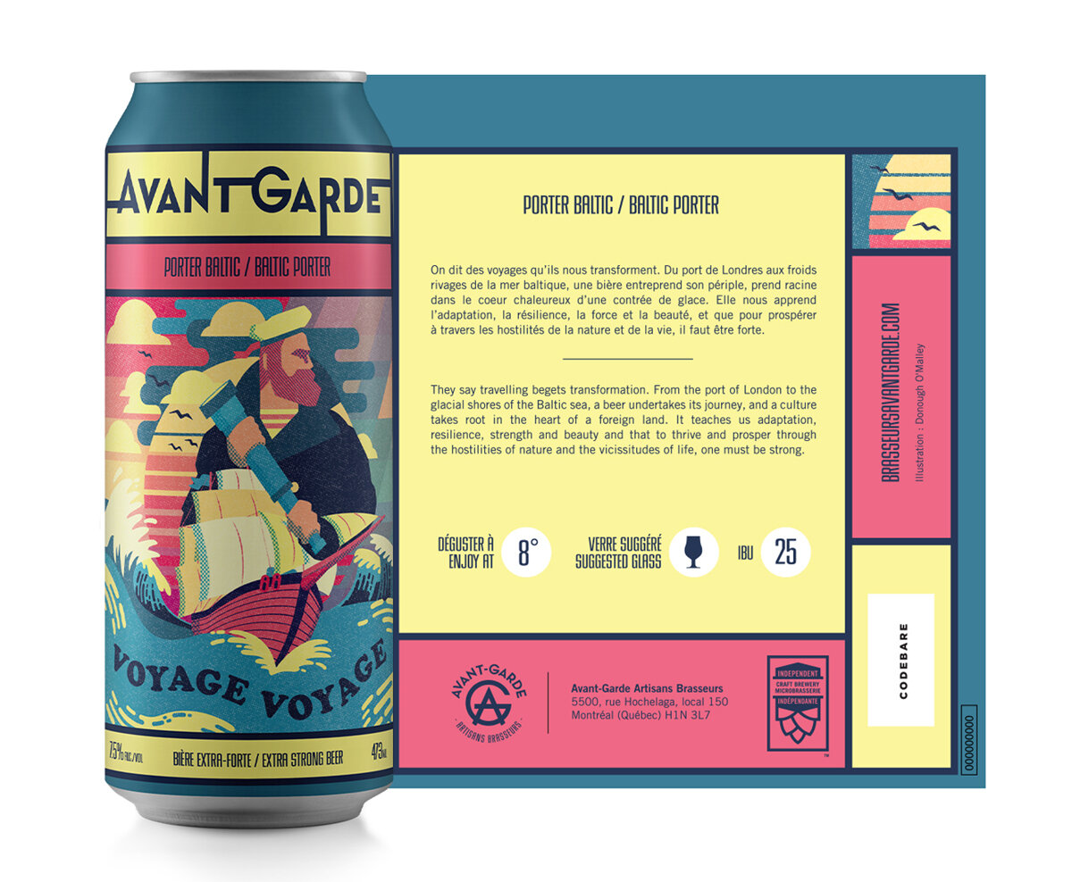 Voyage Voyage beer label