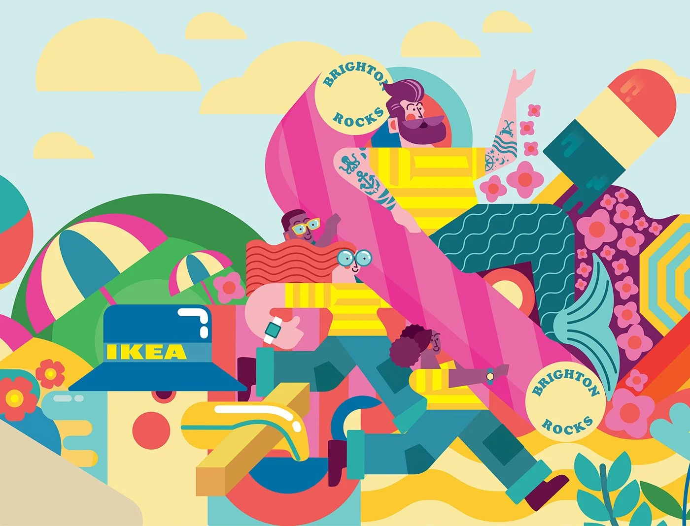 IKEA Brighton mural