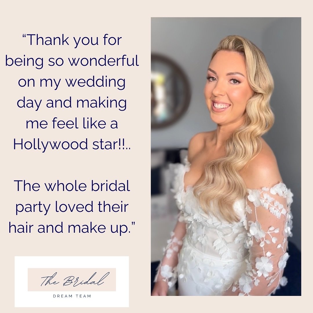A big thank you to our gorgeous bride Rosanna for this lovely feedback! And Yes, we thought Hollywood Star too! 💕
@gavinharviehair 
@nadiaharpermua 
@southendbarns 
@suzanneneville