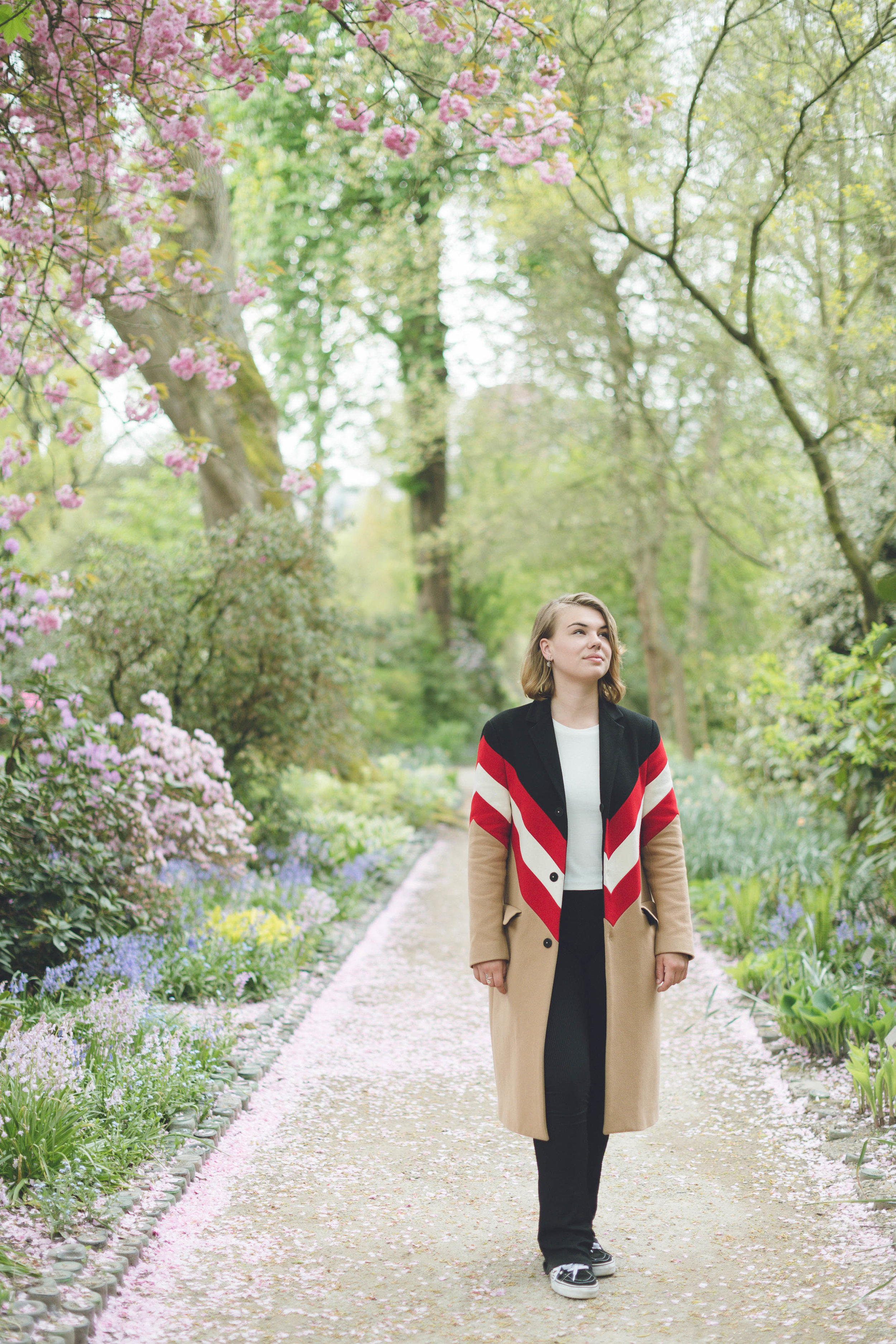 Portret fotoshoot in een Botanische tuin in Rotterdam.