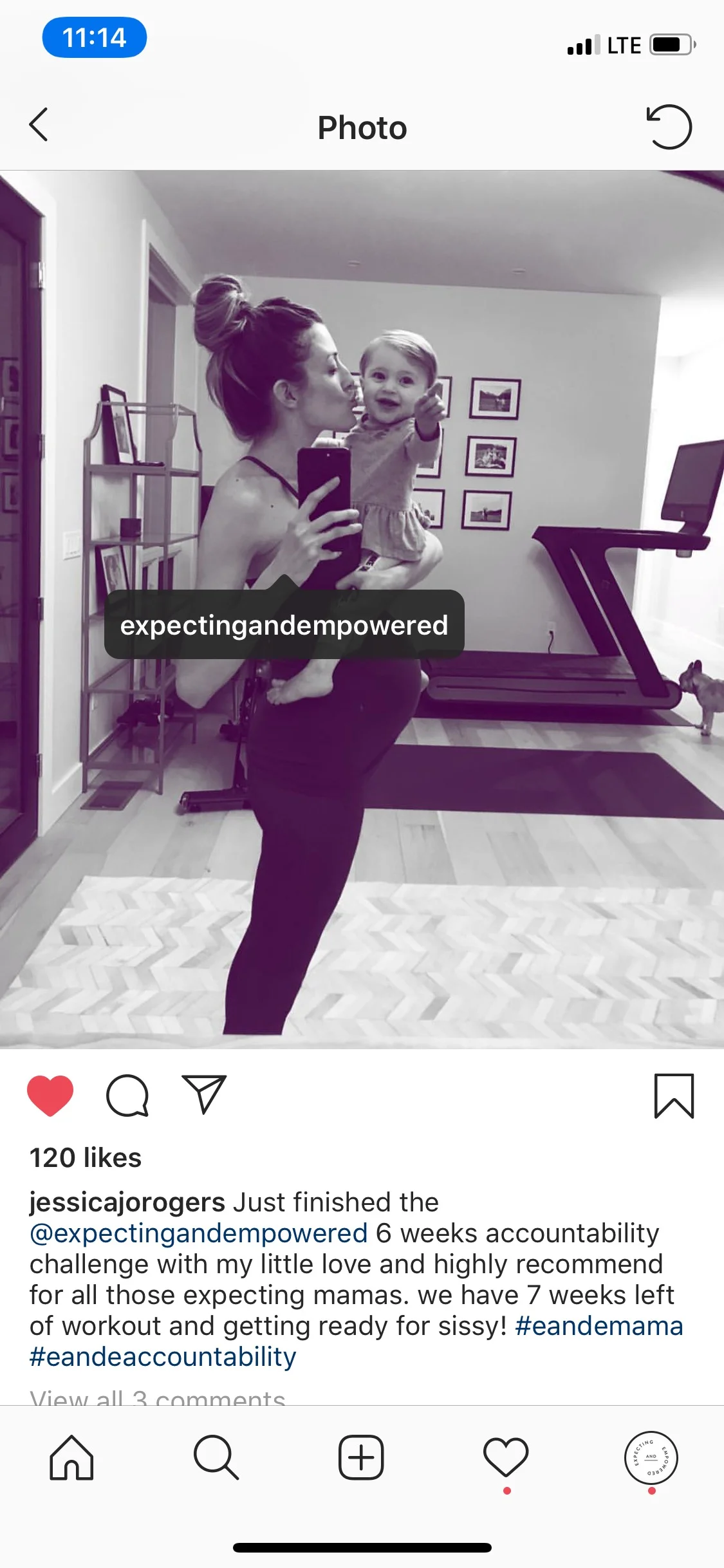 Example of Jessica’s post! This is perfect: the tag and hashtags!