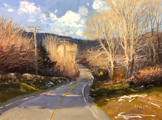 Trace of Snow 12x16 Acrylic