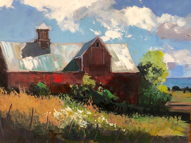 Hay Barn 12x16 Acrylic