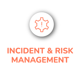 Ícone de gerenciamento de incidentes e riscos