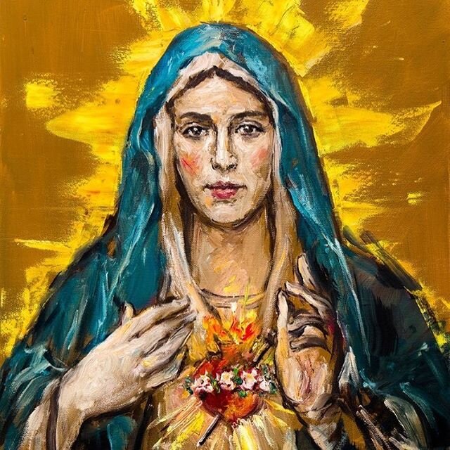 &ldquo;And Mary kept all of these things and pondered them in her heart.&rdquo; // Luke 2:19. 
How precious is the heart of our beloved mother. Happy Feast of the Immaculate Heart of Mary! 💐💙#MamaMaryday #prayforus