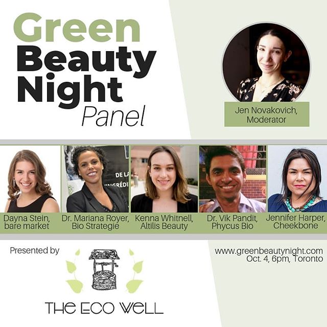 This Friday in Toronto. Featuring a panel discussion from Canadian Scientists and industry leaders on what 'Green Beauty' really means&nbsp;+ a marketplace of some absolutely incredibly #greenbeauty brands. If you're in Toronto this week, you won't w