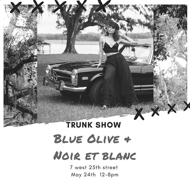 We will be debuting our newest collection this Thursday @noiretblancnyc! We&rsquo;ll be there from 12-8 w/ a special presentation from 6-8.  Drop by if you&rsquo;re in the area!  Come hang and enjoy individual styling and refreshments🥂