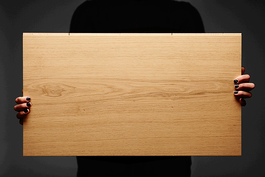 German oak has a more open grain with less variation, simple textures and cooler, more subtle tones.