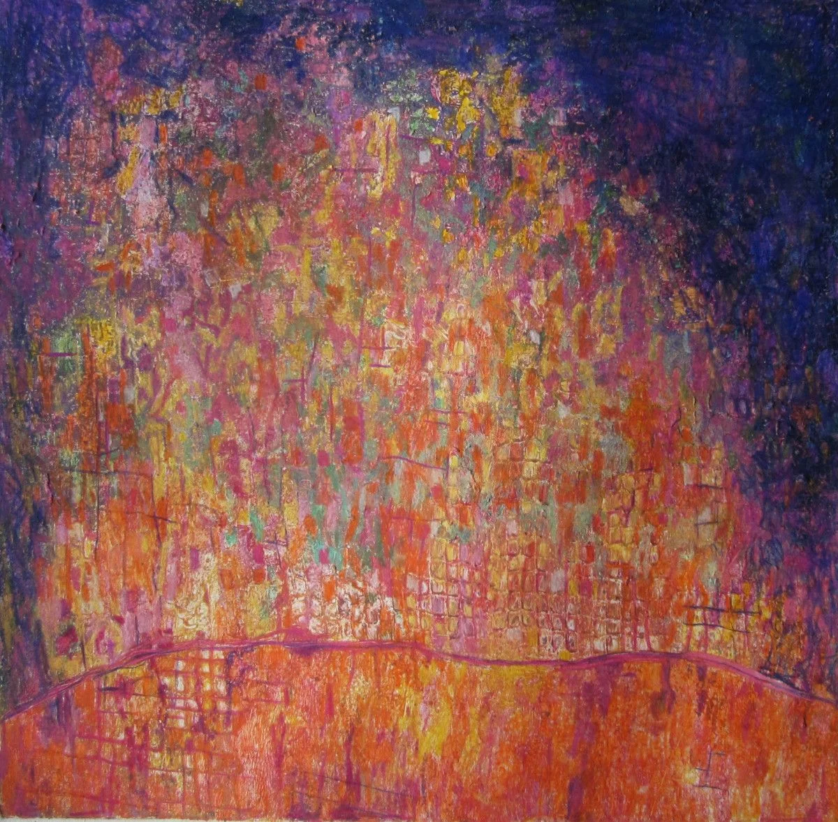 Maria Hughes. Cuadritos , Monotype, 15 x 15 in. SOLD