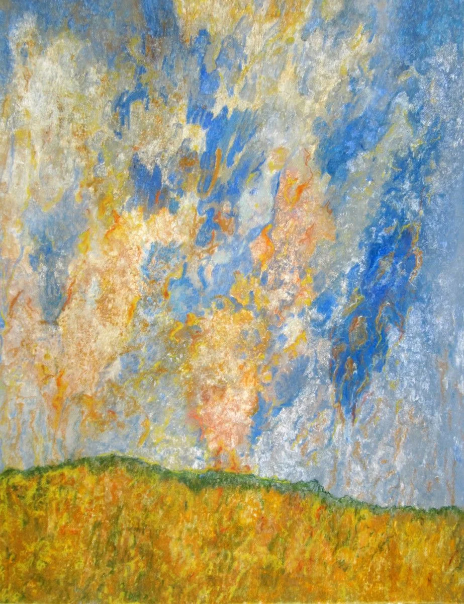 Maria Hughes. Paisaje IV , Monotype, 20 x 26 in.