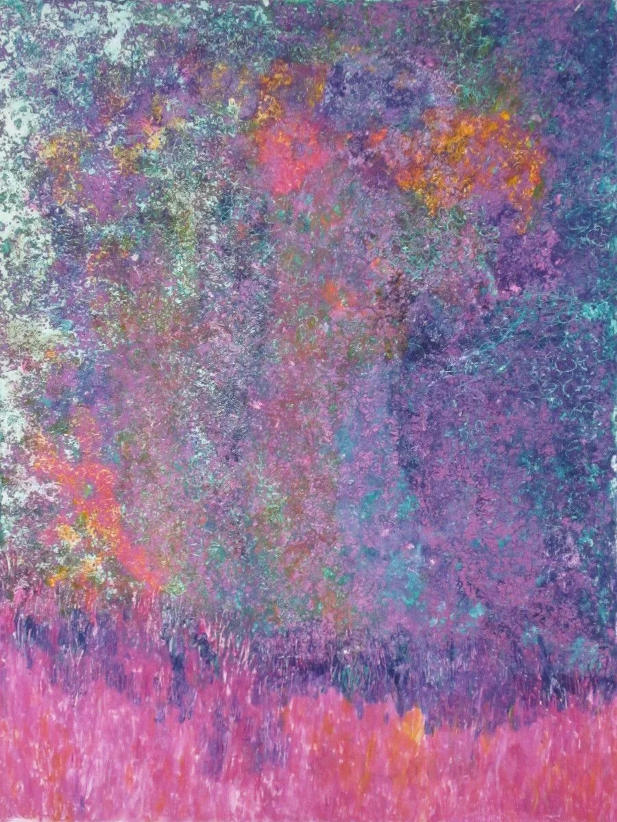 Maria Hughes. Magical Dream, Monotype, 24 x 18 in. SOLD.