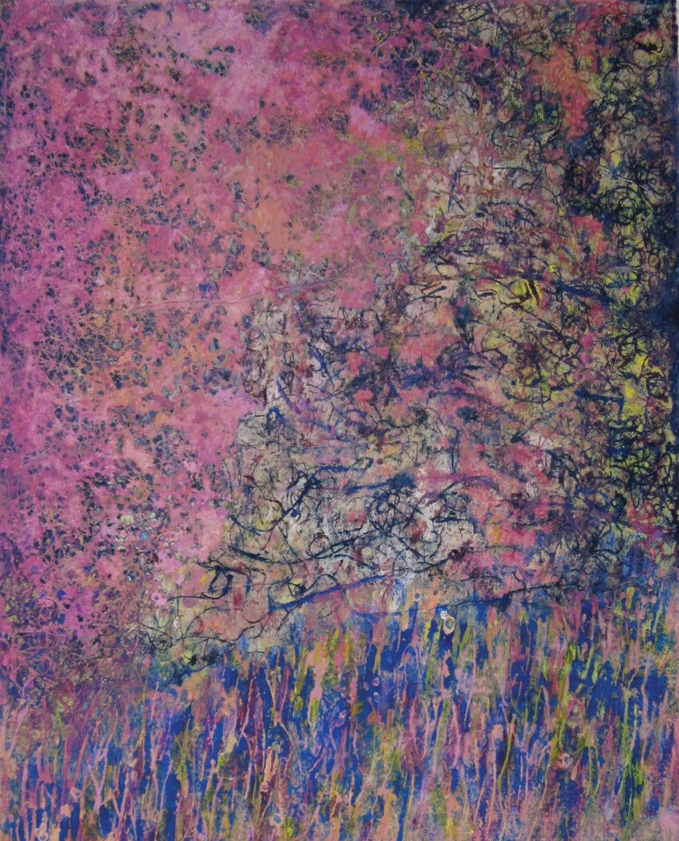 Maria Hughes. Color de Rosa , Monotype, 20 x 16 in.