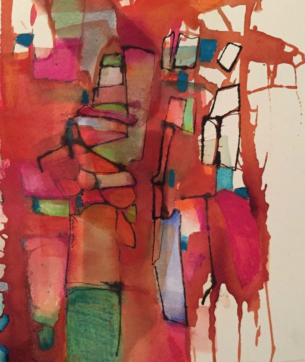 By Valentina Atkinson. Loma Bonita , Watercolor and Pastel. 16 x 12 in.