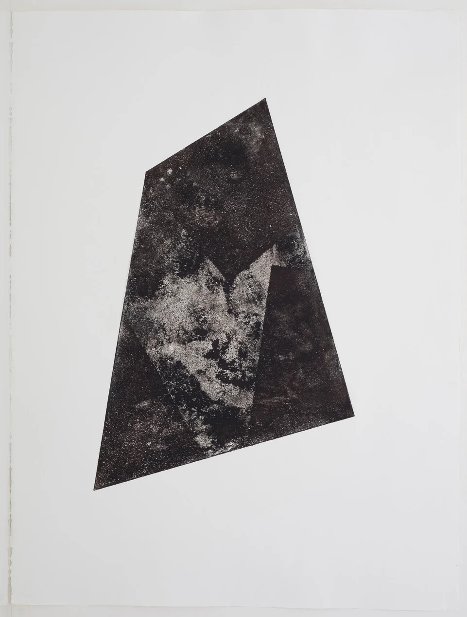 Luisa Duarte, Stone site, 2014. Monotype on paper, 30 x 22 x 0 in. Framed: 34 x 26 x 1.5 in
