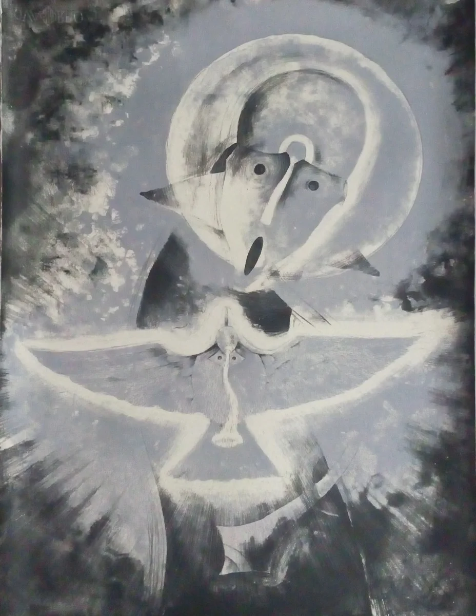 Rolando Rojas, Encuentro , Lithograph, 30 x 22 in.