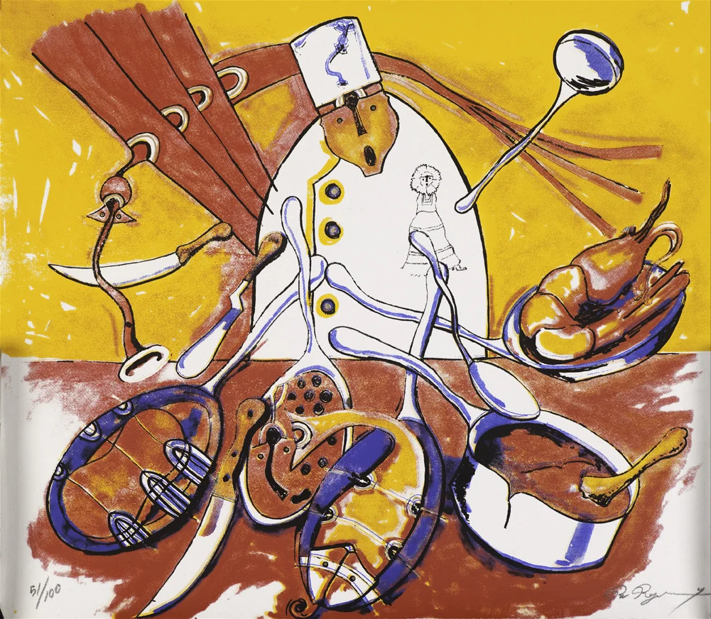 Rolando Rojas, El Chef, Silkscreen, (Ed. 64/100), 15.7 x 17.35 in.