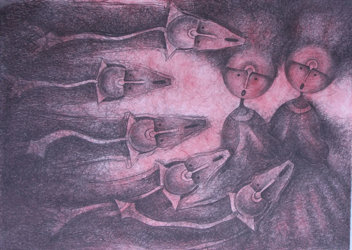 Rolando Rojas, Quinteto de Cortejo , Lithograph, 22 x 30 in.