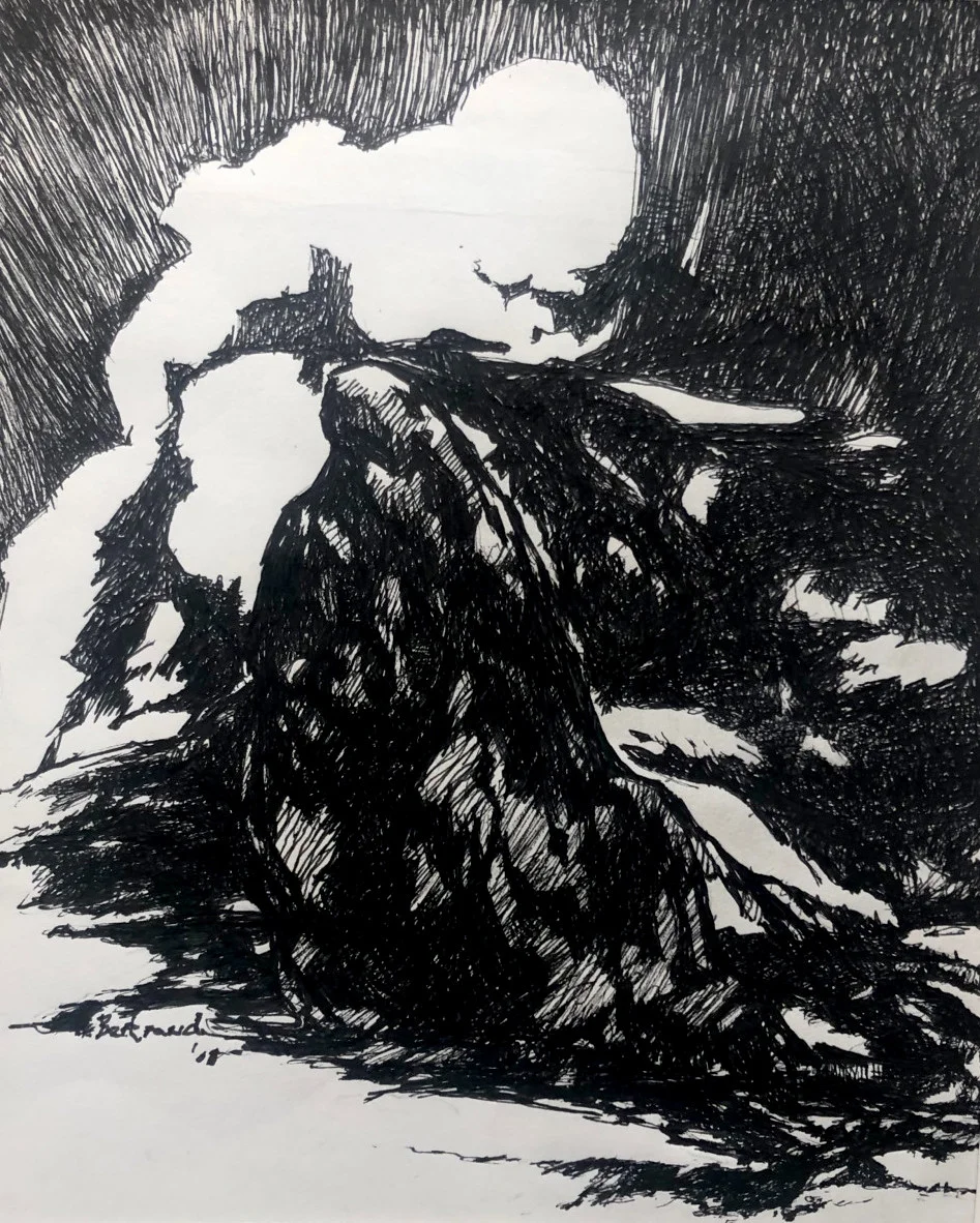Carolyn Bertrand Hodges, Trail of Tears , Ink on Paper, 8 x 10 IN.