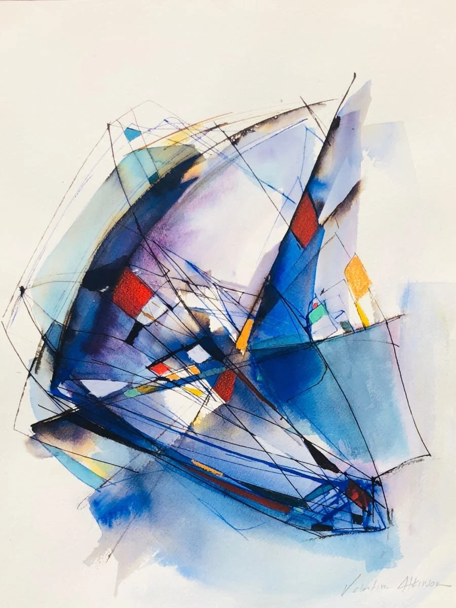 Valentina Atkinson, Pasajero , Watercolor & Ink, 16 x 12 In. $850.