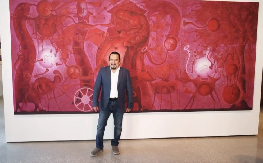 Rolando Rojas at the Opening Reception Magical and Mystical Oaxaca