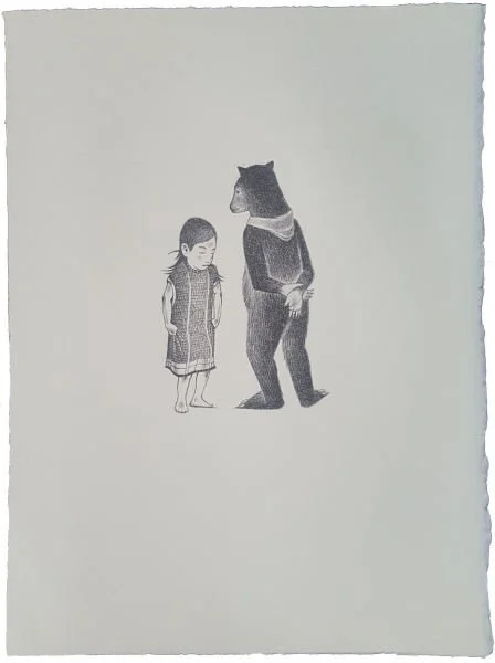 Osito Corrigiendo a Niña