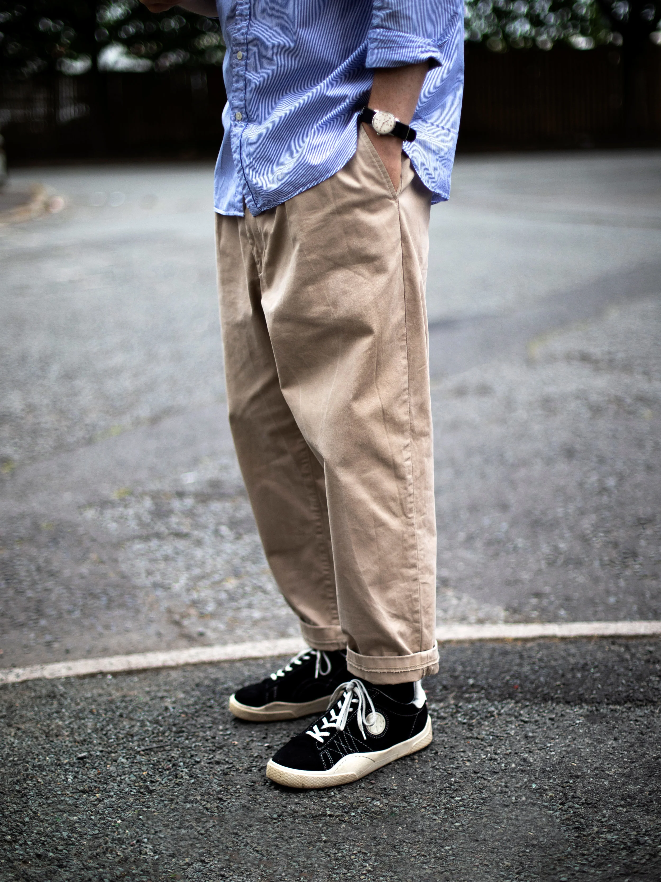 new balance with chinos