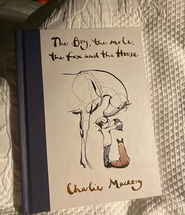 &lsquo;What&rsquo;s the bravest thing you&rsquo;ve ever said?&rsquo; asked the boy. &lsquo;Help,&rsquo; said the horse.

What an exquisite book. Bought as a gift and couldn&rsquo;t stop myself reading. Perfect bibliotherapy for dark days. My heart has been hugged.
#theboythemolethefoxandthehorse #charliemackesy