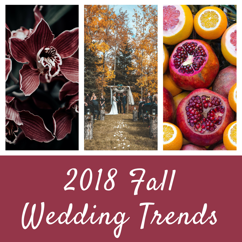 2018 Fall Wedding Trends