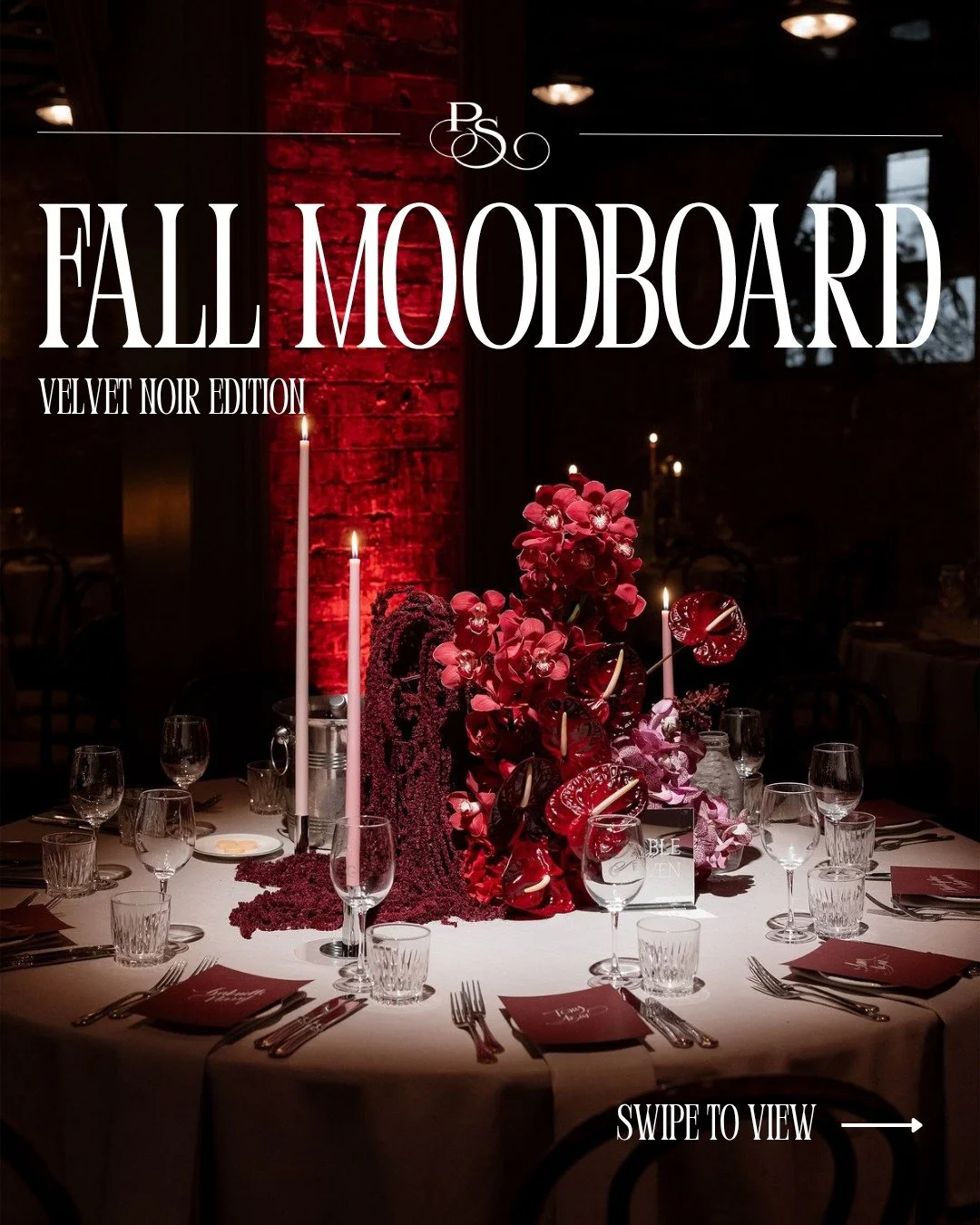 Where fall meets allure...π€
Deep hues, candlelight glow, and moody textures... Velvet Noir is our ode to the season's most romantic side.
This is a little inspiration for those who enjoy their fall season with a little bit of mystery. Save this po