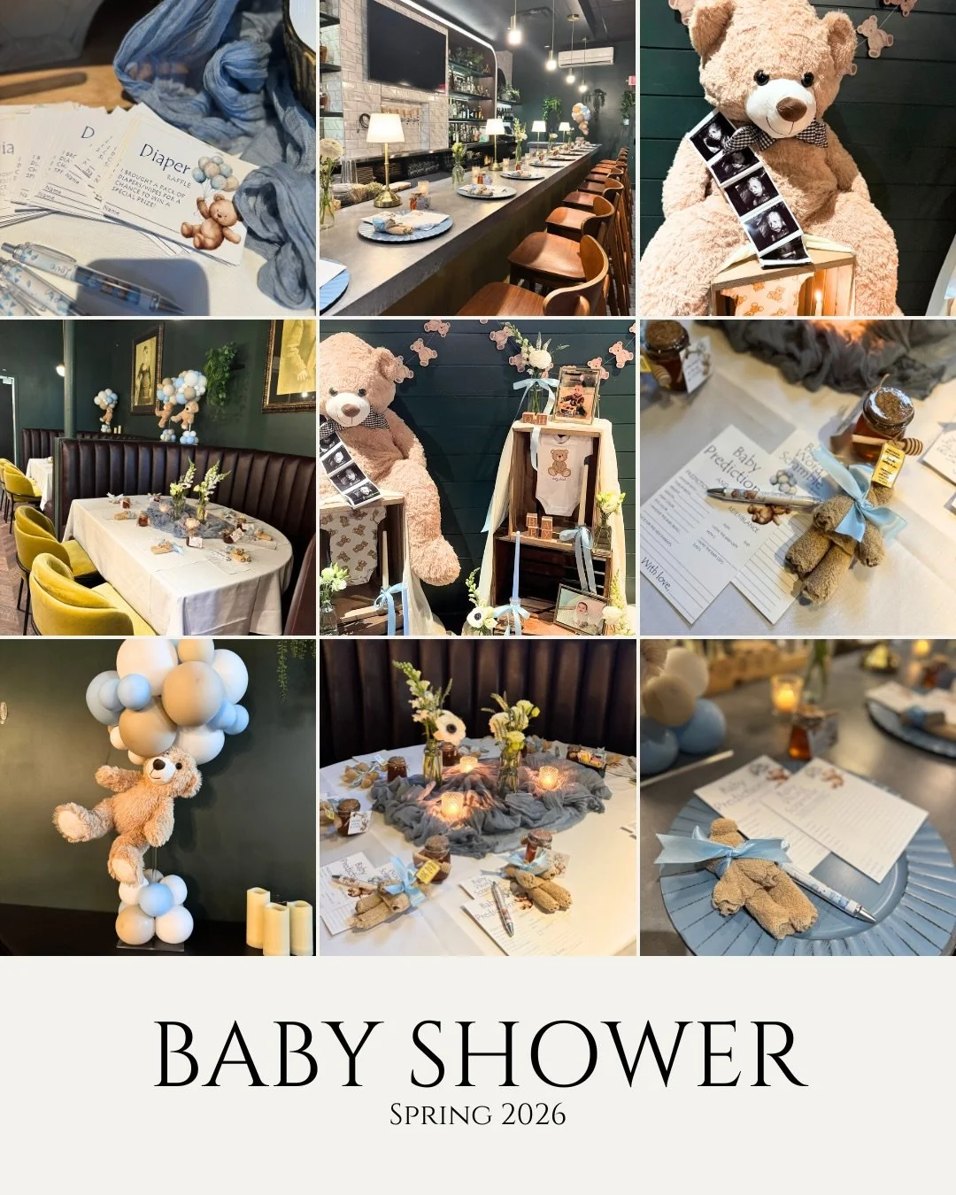 A little glimpse into a day filled with the sweetest kind of anticipation 🧸🕊️

Soft blues, delicate textures, and thoughtful details came together to celebrate a growing family in the most intentional way. From custom touches guests could hold onto