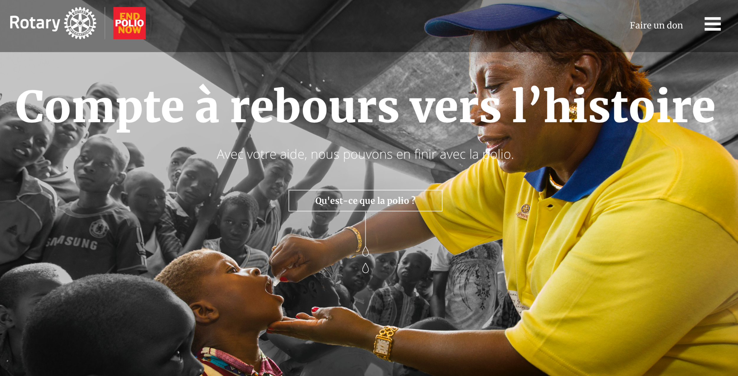 LUTTE CONTRE LA POLIO - OCTOBRE 2017