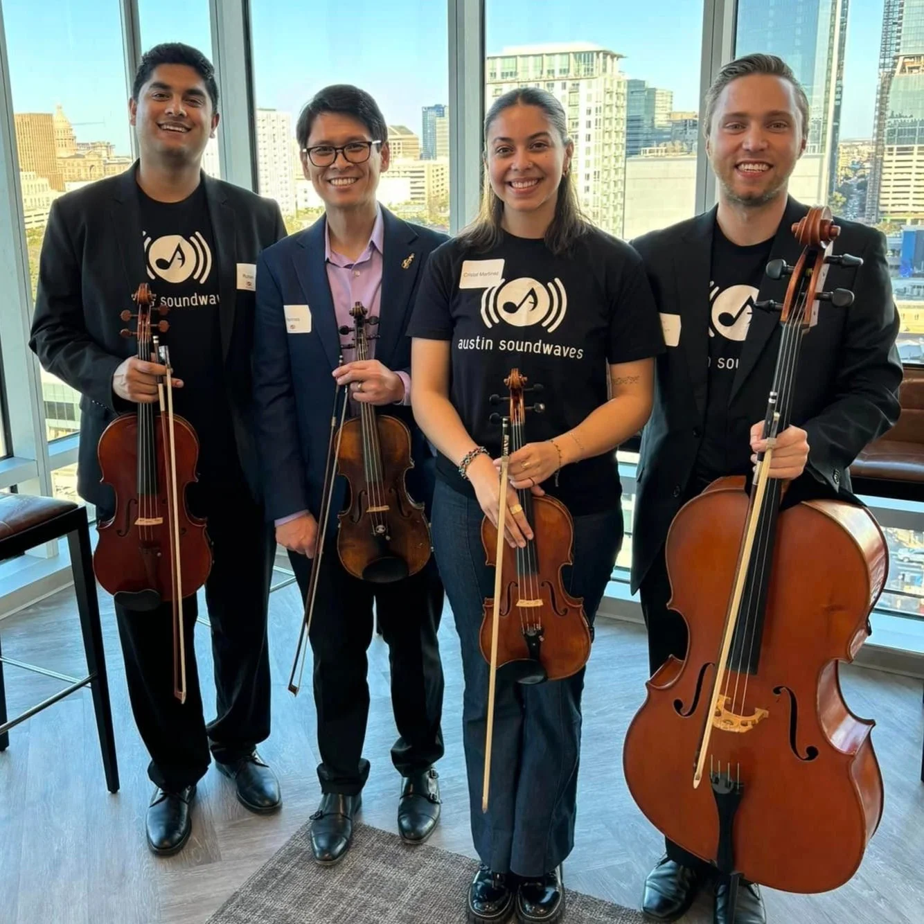 1-hour Austin Soundwaves Quartet Outreach Performance